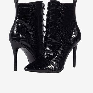 * Brand New* Charles David
Passe Croc-Embossed Booties, Size 9.5